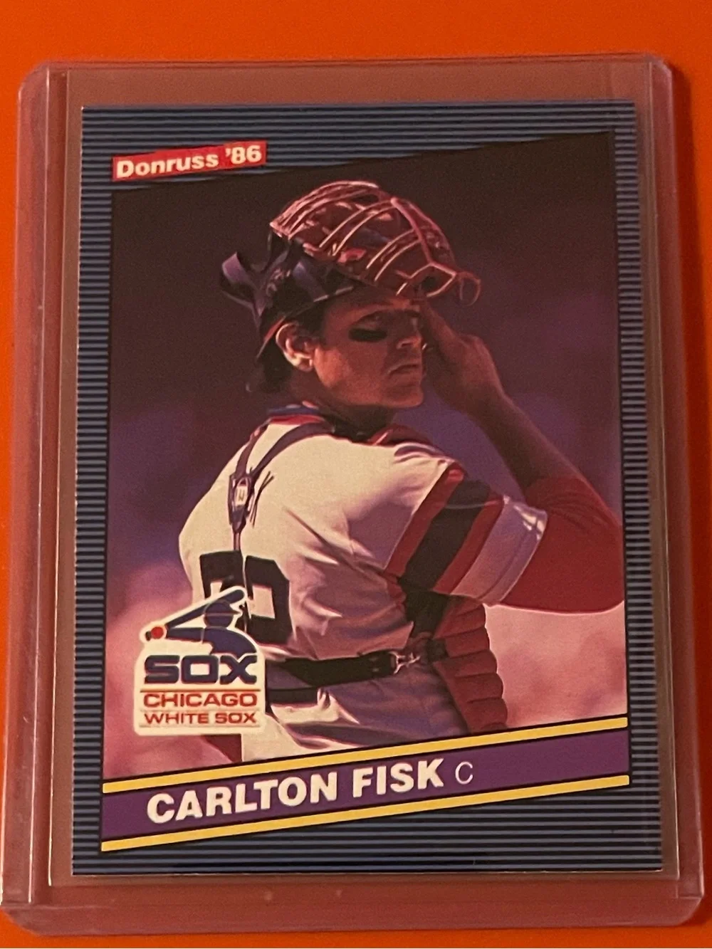 Carlton Fisk #366 1986 Donruss Baseball Trading Card